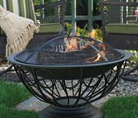 wood fire pit image